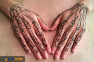 skeleton hand tattoo
