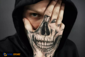 skeleton hand tattoo