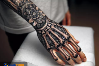skeleton hand tattoo